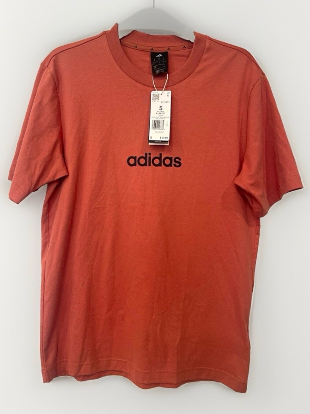 Adidas Essentials Linear Logo Tee Men's Size S NWT Magic Earth